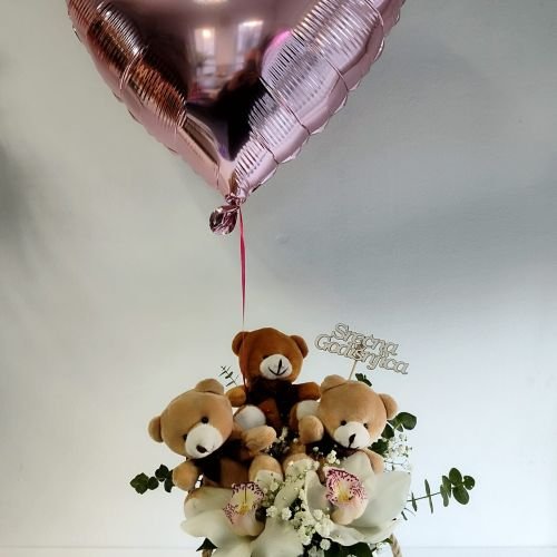 Kofa – Meda & Orhideja & Helijum balon
