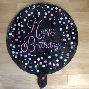 Helium Happy Birthday - balon 40 cm kom