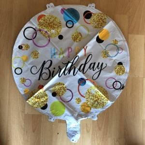 Helium Happy Birthday - balon 40 cm kom