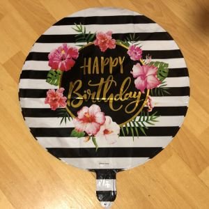 Helium Happy Birthday - balon 40 cm kom