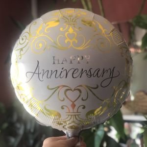 Helium Happy Anniversary - balon 40 cm kom