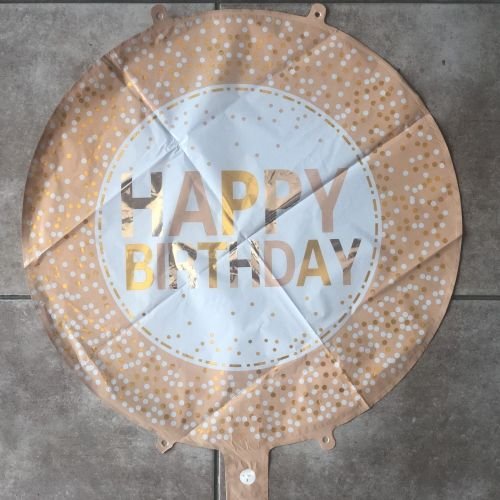 Helium Happy Birthday – balon 40 cm kom