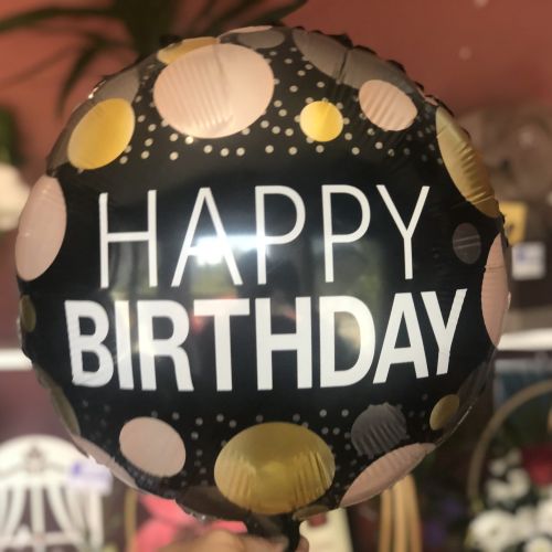 Helium Happy Birthday – balon 40 cm kom